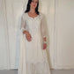 Sheeba White Silk Blend Embroidered Kurta Palazzo Set