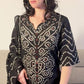 RIDHI Black Bandhani Tie Dye Kurta Trousers Suit Set