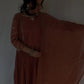 IMAN  Peach Mul Chanderi Embellished 3PC Suit Set
