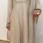 AMIRA Cream  Floral Embroidered Anarkali Suit Set