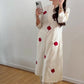 ROSA Pure Cotton Kurta Set  With Floral Embroidery