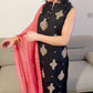 KIMORA Embellished Sleeveless Shalwar Kameez
