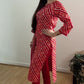 AANYA  Leheriya Print Kurta Set with Gold Motifs