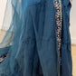 KIARA  Luxury Navy Floral Embroidered Sharara Set