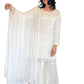 zarin white outfit with dupatta